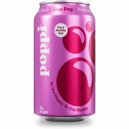 Poppi Soda, Prebiotic, Doc Pop Flavor, PE POI50012